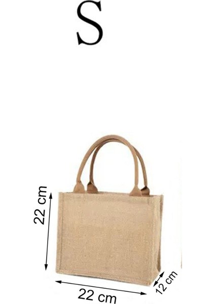 Baskılı Kişiselleştirilmiş Jüt Çanta | Kişiye Özel Tasarım, Doğal Kumaş | Küçük Boy indirimleri