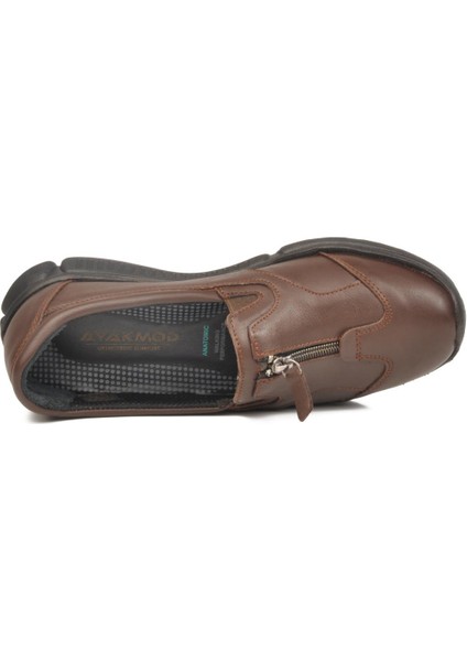 603 Z Ortopedik Anatomik Hakiki Deri Kadın Kavherengi Günlük Ayakkabı fırsatları