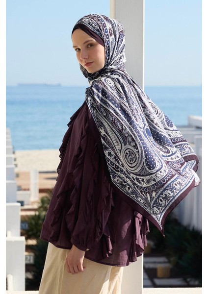 Deluxe Summer Şal Noa Lacivert