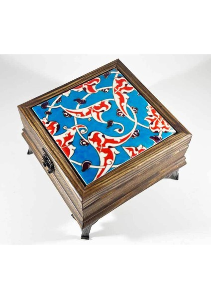Lotus Motif Mücevher Saklama Kutusu