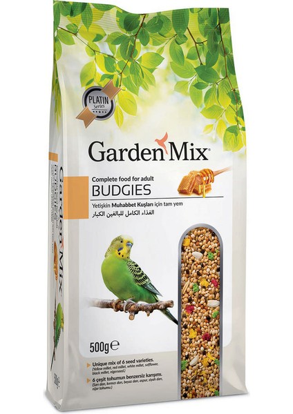Gardenmix Platin Ballı Muhabbet Kuş Yemi 500G 11