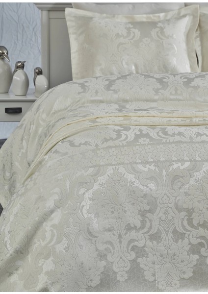 Armada Jakarlı Çift Kişilik Yatak Örtüsü -Krem fiyatları