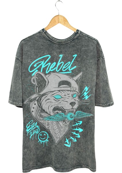 Rebel Pamuklu T-Shirt