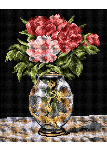 Baskılı Goblen Çiçekler 2043 24*30 cm