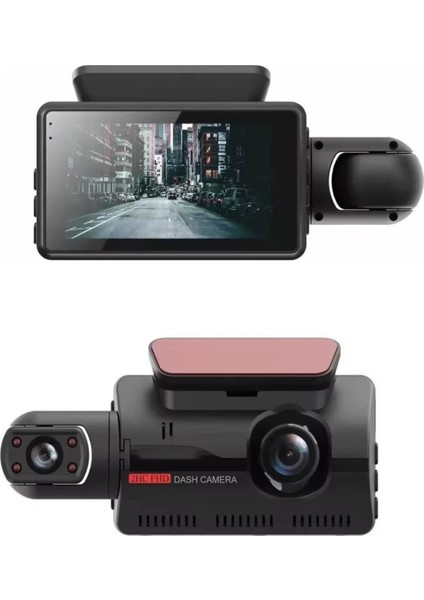 A68 Full Hd 1080P Araç Kamerası – Çift Lensli, Gece Görüşlü, G-Sensörlü, 360° Dönebilen Dashcam fiyatları