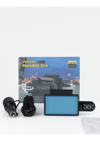 A68 Full Hd 1080P Araç Kamerası – Çift Lensli, Gece Görüşlü, G-Sensörlü, 360° Dönebilen Dashcam indirimleri