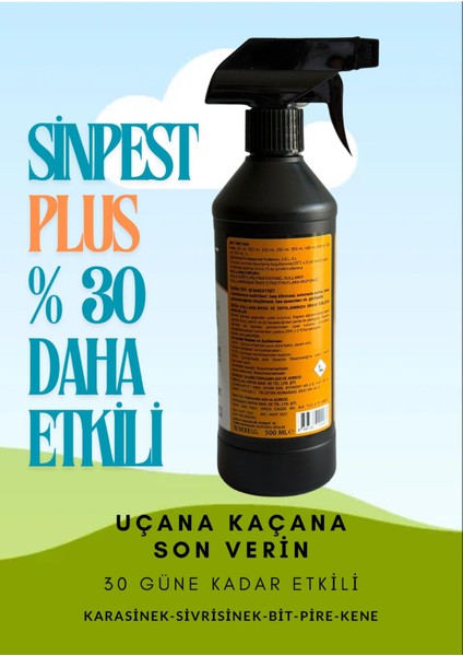 Plus % 30 Daha Etkili 2 Adet 500ML Karasinek, Sivirisinekve Haşere Ilacı