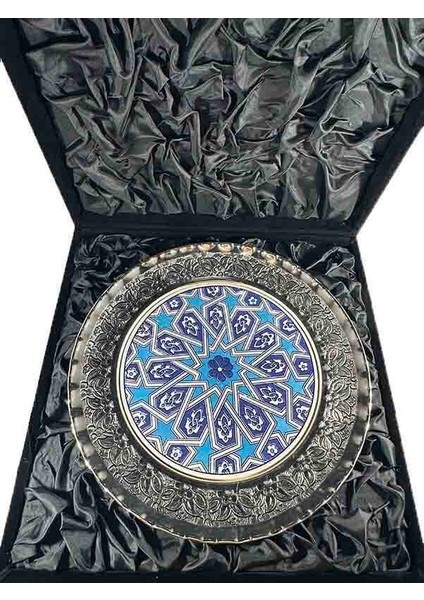 Selçuklu Yıldızı Motifli Gümüş Tabak 25CM fiyatları