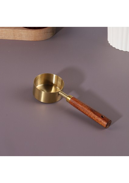 Ahşap Saplı Gold Ölçü Kaşığı 60 ml