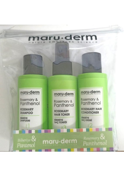 Maruderm Rosemary & Panthenol Saç Bakım Seti