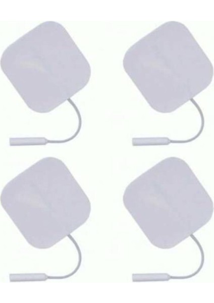 8 Adet Kablolu 5X5CM Kare Tens Pedi Elektrodu, Sağlık ve Bakım Için Uygun fırsatları