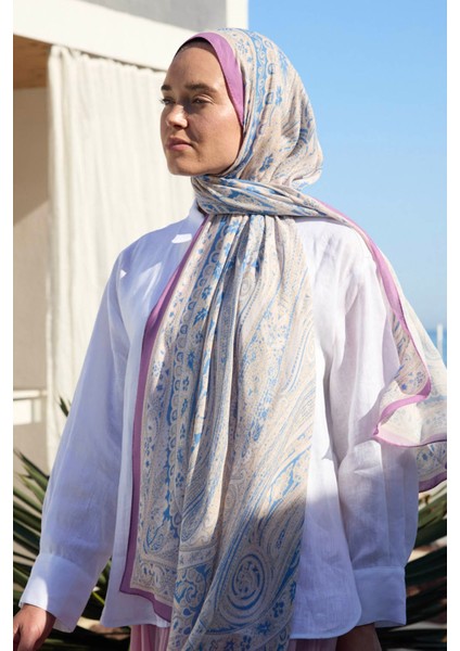 Deluxe Summer Şal Noa Pudra