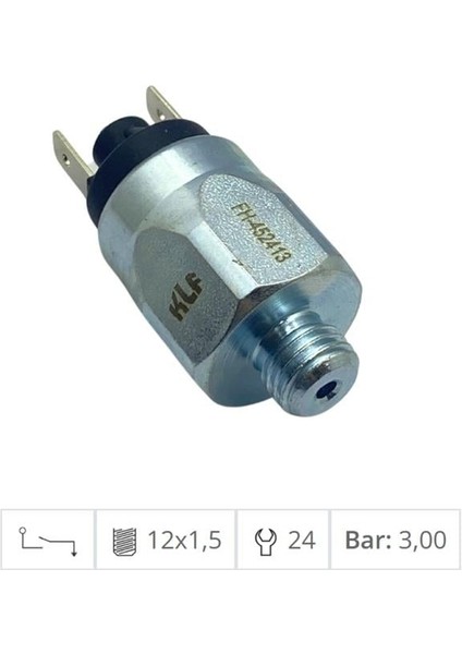 Kapı-Fren Müşürü (M12 x 1.5) (3 Bar)