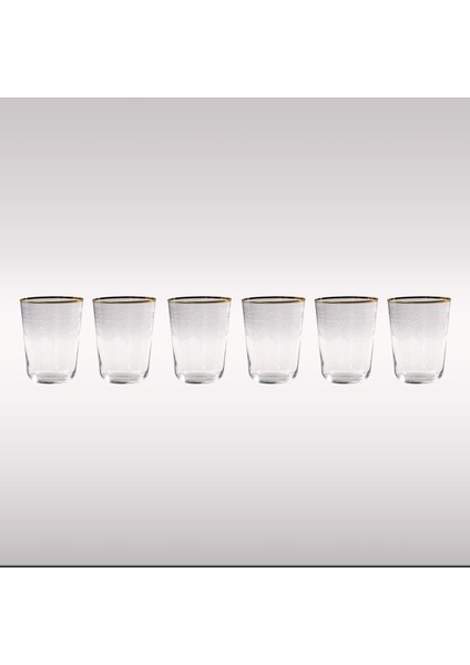 Torino Panto Gerçek Altın Su Bardak 6renk 6lı