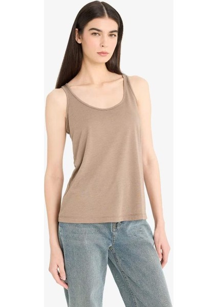 Regular Fit Basic Düz Yuvarlak Yaka Atlet F3618AX25SM fırsatları