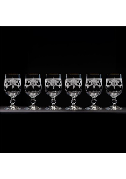 TORİNO GERÇEK ALTIN 130CC 6LI AYAKLI KADEH