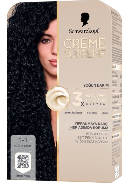 Creme Supreme Full Kit 1-1 Soğuk Siyah x 2 Adet