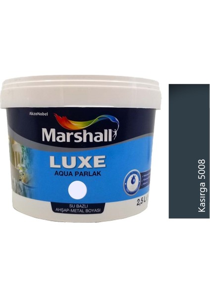 Luxe Aqua Parlak Su Bazlı Boya Ahşap & Metal 2.5 Lt Kasırga