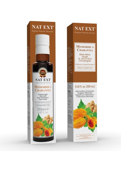 İmmu- Nat Nat Ext Momordıca Charantıa Kudret Narı Zencefil Sarı Kantaron Aynısefa Sıvı Ekstraktları Karışımlı 250 Ml