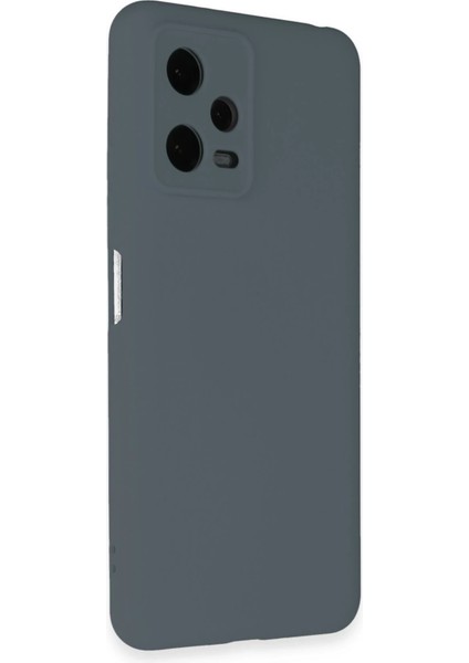 Xiaomi Redmi Note 12 Pro 5g Kılıf Nano Içi Kadife Silikon - Gri Svlrs