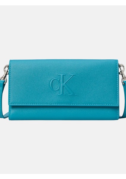 Sculpted Long Fold Strap Kadın Yeşil Cüzdan LV04K1006G-XT6