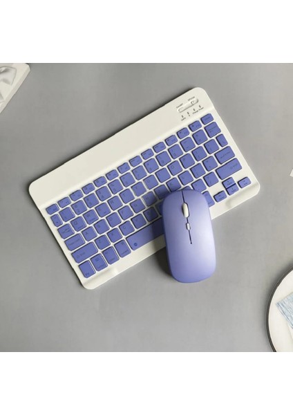 Tablet ve Telefonlar Için Uyumlu Bluetooth Klavye ve Mouse