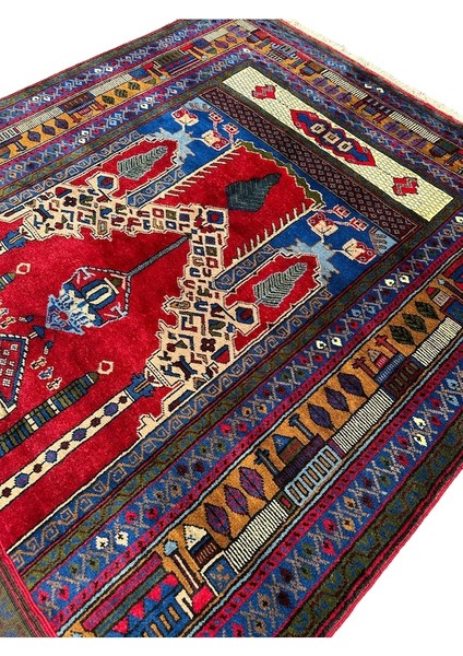 El Dokuma Özel Koleksiyonluk Halı 163X277 Camili Sütunlu Kök Boya fiyatları