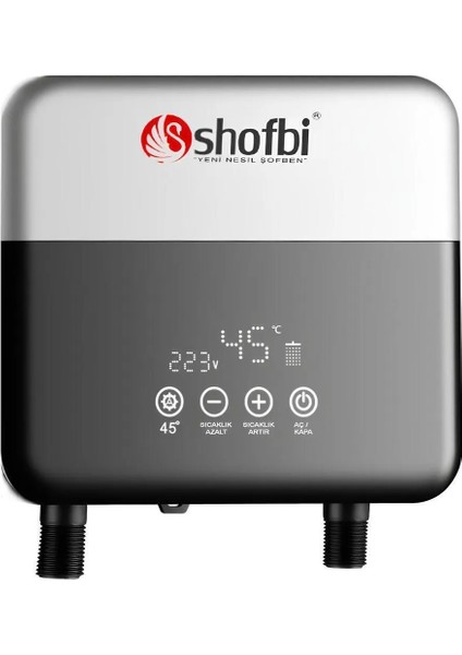 Shofbi Akıllı Lavabo Şofbeni Sh-4s Gri