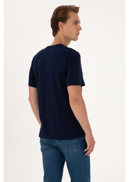 Erkek Lacivert Tişört 50306908-VR033 indirimleri