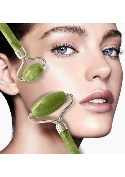 Yeşim Taşı Çiftli Yüz Masaj Aleti, Cilt Bakım ve Gençleştirme Için modelleri