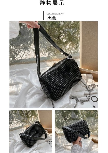 Moda Taklidi Omuz Çantası Messenger Çanta Doku Fransız Niş Koltukaltı Çantası (Yurt Dışından)