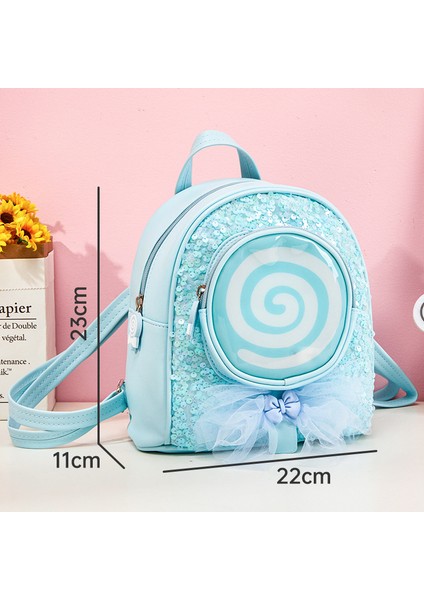 Kızlar Sırt Çantası Rahat Seyahat Lolipop Küçük Okul Çantası LED Işık Moda Sevimli Prenses Çocuk Sırt Çantası (Yurt Dışından)