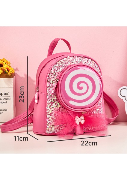 Kızlar Sırt Çantası Rahat Seyahat Lolipop Küçük Okul Çantası LED Işık Moda Sevimli Prenses Çocuk Sırt Çantası (Yurt Dışından)