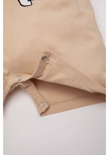 Erkek Bebek Yenidoğan Snoopy Penye 2'li Kısa Kollu Tulum C4360A524SM modelleri