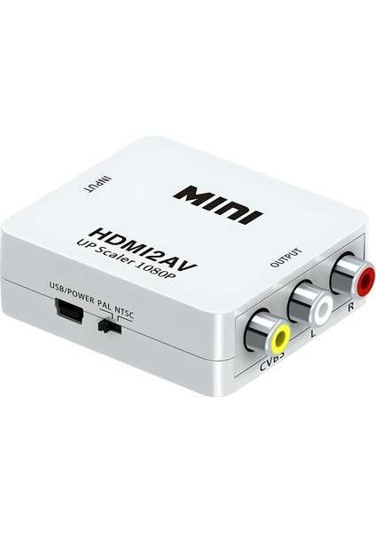 HDMI To Rca Av/cvsb L/r Video 1080P Mini HDMI2AV Hd Video Dönüştürücü