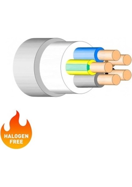 100 Metre 4x2,5 mm Halogen Free Nhxmh Nym Antigron Enerji Kablosu