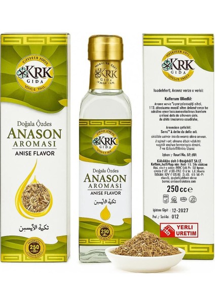 Anason Aroması 250ML Cam Şişe