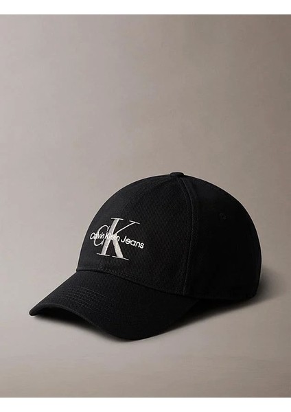 Mono Logo Embro Cap Erkek Siyah Şapka LV04G5004G-UB1