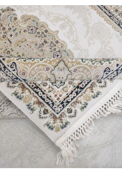 Hanzade, Osmanlı Melodi Ipeksi Yün Tuşeli Triko Akrilik Saraylı Oturma Odası ve Salon Halısı modelleri