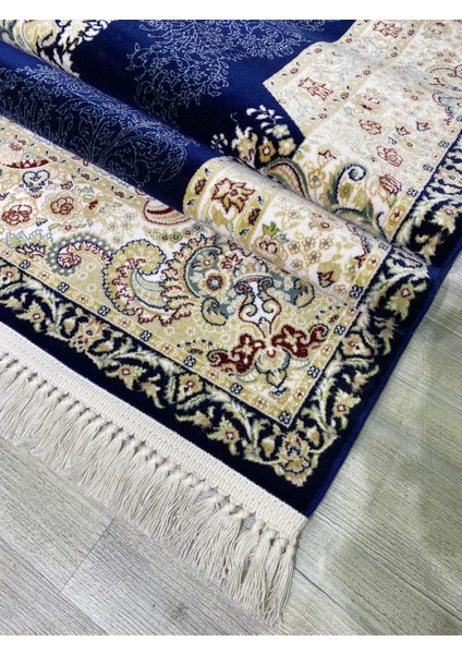 Hanzade, Osmanlı Melodi Ipeksi Yün Tuşeli Triko Akrilik Saraylı Oturma Odası ve Salon Halısı