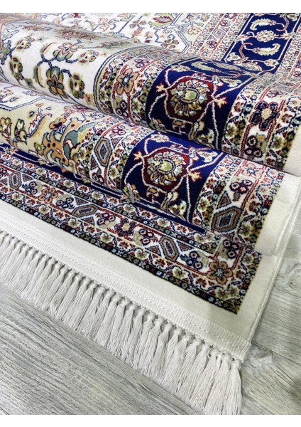 Hanzade, Osmanlı Melodi Ipeksi Yün Tuşeli Triko Akrilik Saraylı Oturma Odası ve Salon Halısı modelleri