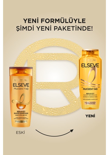 L'Oréal Paris Elseve Mucizevi Yağ Besleyici Bakım Şampuanı 300 ml