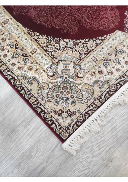Hanzade, Osmanlı Melodi Ipeksi Yün Tuşeli Triko Akrilik Saraylı Oturma Odası ve Salon Halısı