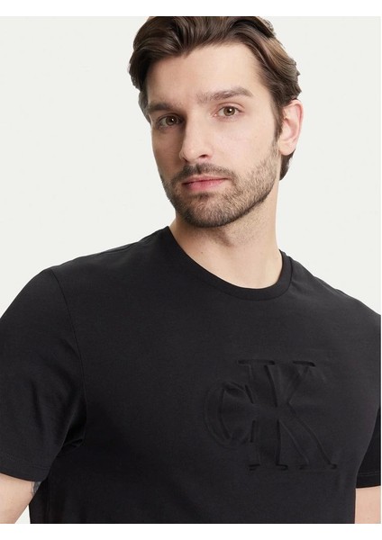 Ss 20S Ck Deboss Mono Graphıc Te Erkek Siyah T-Shirt LV04RC824G-UB1 fırsatları