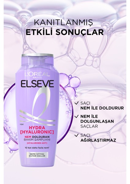 L'Oréal Paris Elseve Hydra [Hyaluronic] Nem Dolduran Bakım Şampuanı 300 ml fırsatları