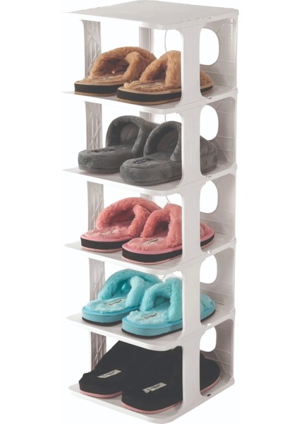 Beyaz Blanche Lüks Ayakkabılık (5047)