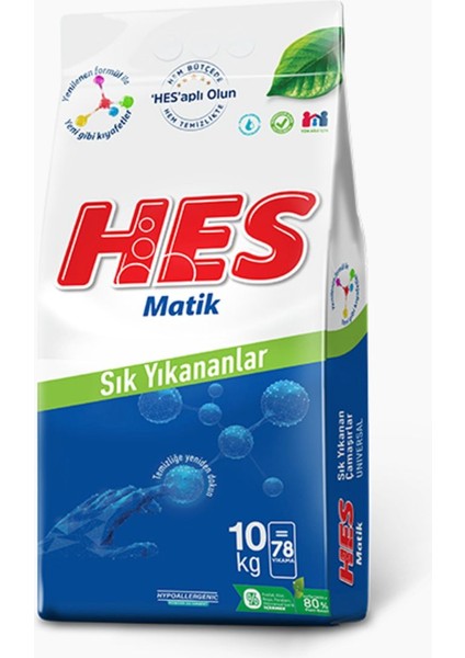 Matik Sık Yıkananlar 10 kg