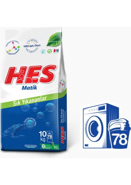 Matik Sık Yıkananlar 10 kg