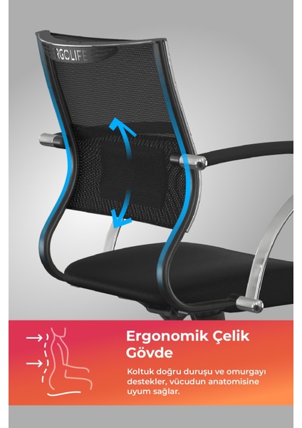 Ergolife Sit Air Ergonomik Çalışma Sandalyesi / Ofis Koltuğu - 572.5F.1.2A2 fiyatları