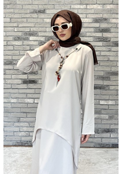MYQ-538 Mybasic Kolye Dtaylı Tunik